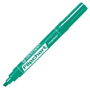 Centropen, flipchart markier 8560, zelený, 10ks, 1-4,6mm, neprepíja sa cez papier, cena za 1ks